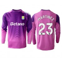 Stroje piłkarskie Aston Villa Emiliano Martinez #23 Bramkarskie Koszulka Trzeciej 2025-26 Długi Rękaw
